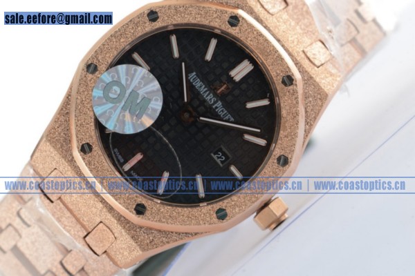 Perfect Replica Audemars Piguet Royal Oak Watch Rose Gold 67650OR.OO.1261OR.01B (EF) - Click Image to Close